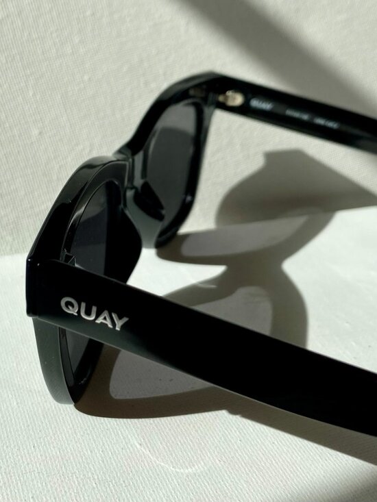 QUAY Australia After Hours Sunglasses Black Frame Smoke Lens ($95 New) main image 7